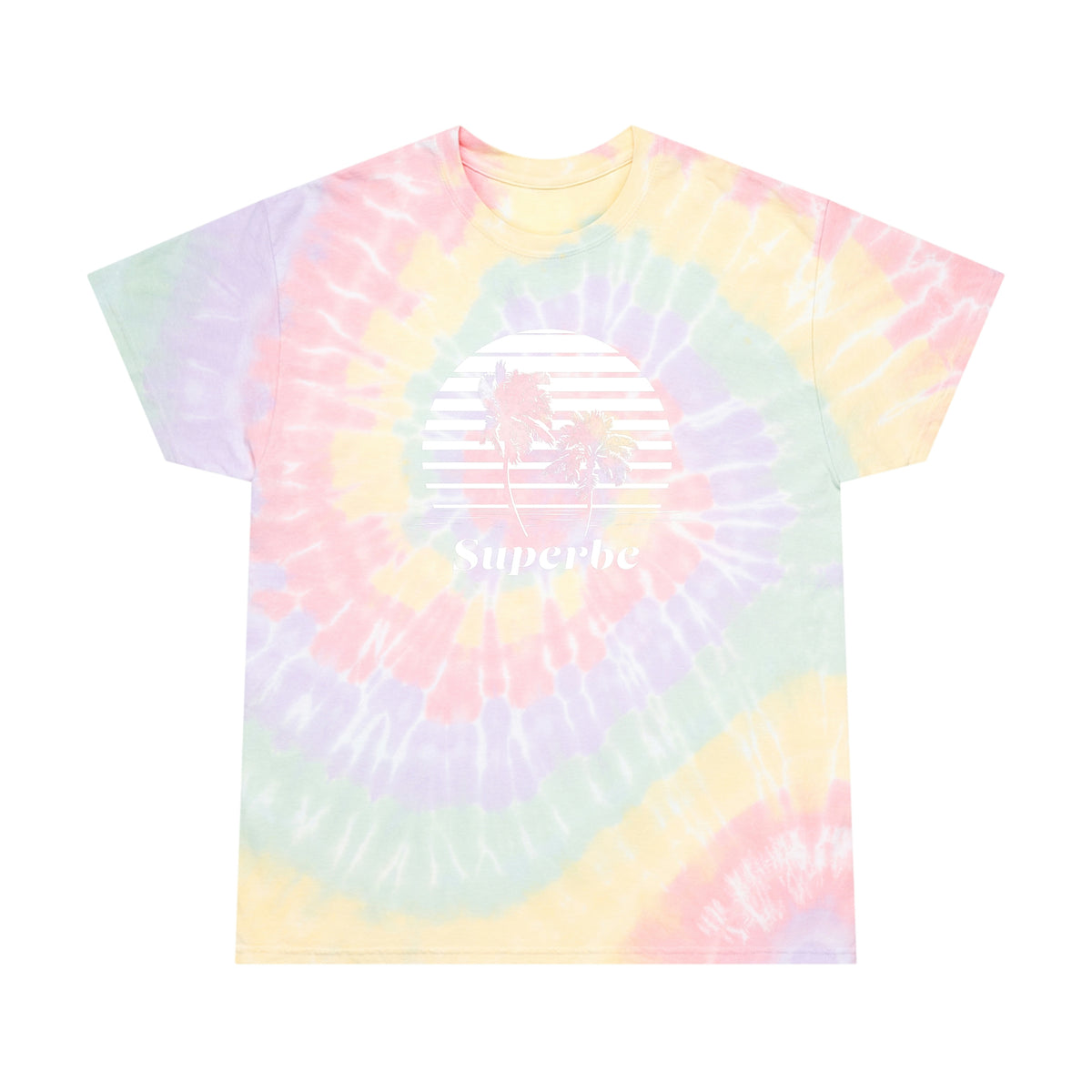 Superbe Sunset Spiral Tie-Dye T-Shirt